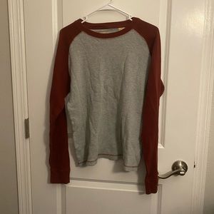 💜 Redhead Men's Long Sleeve Crew Neck T-Shirt Size Medium